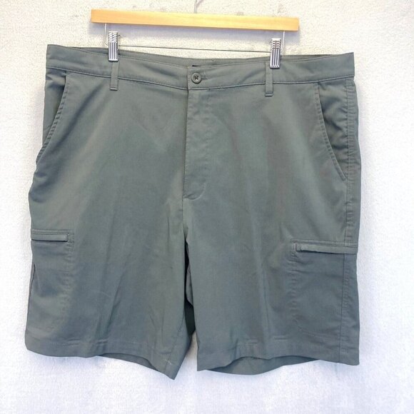 Chaps Ralph Lauren 78 Golf Cargo Shorts Mens Size 40 Gray Pockets Sport Flat - Picture 1 of 14
